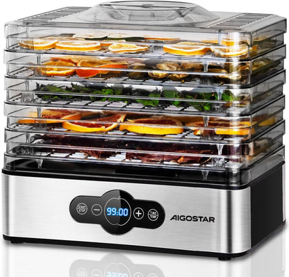 Maximize flavor and shelf life with the Aigostar Crispy Dehydrator