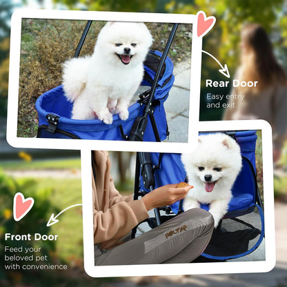 PawHut Folding Dog Stroller